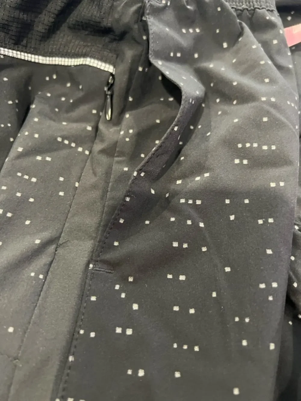 Bonobos good sport 5” black shorts with gray dots size 34